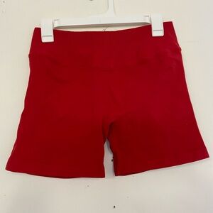 Vibrant Red AUROLA Women's Bike Shorts